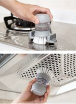 Brosse de Nettoyage pour Cuisine avec Distributeur de Savon - Image 7