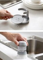 Brosse de Nettoyage pour Cuisine avec Distributeur de Savon - Image 8